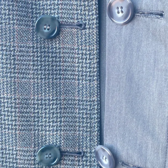 Vintage 50s Gieves Ltd Savile Row Bespoke Reversible Check Tweed Overcoat 42 L